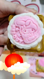 Celestial Delights: 6 pcs 65g My Melody & Hello Kitty Snowskin Mooncakes