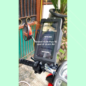 GUB Plus 16 Original Alumunium Alloy Phone Holder HP Motor Full Besi Waterproof Anti Tahan Air Rotasi 360 Derajat Breket HP Sepeda Dudukan Ponsel Ada Lubang Cas Tempat Handphone Penyangga Tatakan - Lazada