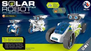 12-in-1 Solar Robot Kit for Kids Solar & Battery Powered STEM Educational Building Toys DIY Science Experiment Projects Birthday Gifts