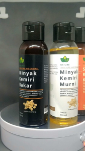 Paket Hemat Nature Minyak Kemiri & Shampo Rambut Kemiri 100% Asli Original
