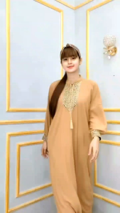 KAFTAN SULTAN JUMBO CRINKLE AIRFLOW PREMIUM RENDA IMPOR BUSUI