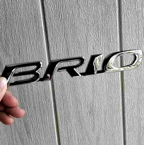 Emblem Logon Huruf Tulisan Honda Brio Chrome All New Brio