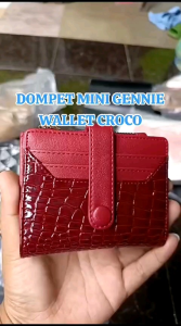 Genie Wallet - Dompet Wanita Croco Kancing Dompet Kartu Wanita Lipat