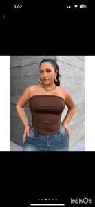 Plus Size Bandana Tube Crop Top - TRIXIE