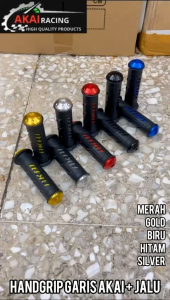 Handgrip Motor Handfat Akai Garis + Jalu CNC Universal Buat Semua Motor Bisa - Pjm BD Store