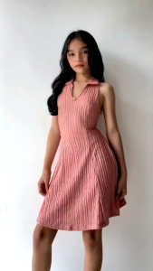 kyian.ph Rumi Collar Dress 6-8yo RTW OOTD for kids girls BARKCREPE STYLISH PANLAKAD ELEGANT HIGH QUALITY CASUAL PLAIN