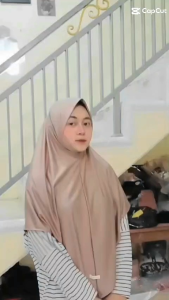 Kerudung Hijab Malay Dagu Jilbab Instan Non Pet Jersey Size L -XL Polos Muslim Spandex Lembut Nyaman Panjang Simple Variasi