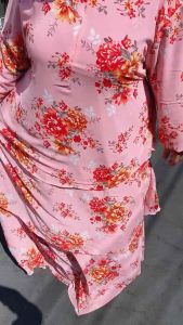 Gamis Wanita Rani Jumbo Maxy Dress Bahan Ceruty Babydoll Ful Furing Motif Bunga Busui Friendly LD120