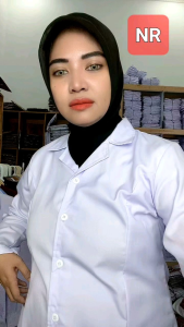 Baju Dinas Wanita Putih ASN PNS Perawat Mahasiswi PPL Dokter