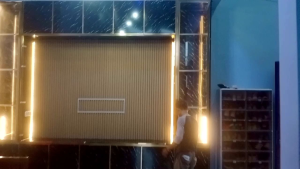 backdrop tv aluminium kekinian