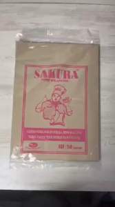 Kertas Bungkus Nasi | Kertas Nasi | Kertas Bungkus Makanan | Merk Sakura 37 x 27 Isi 50 Lembar