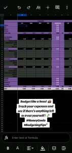 Personalized Google Sheet Budget Template with Savings Tracker