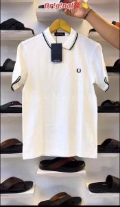 Kaos kerah FRD logo padi cotton premium super adem/lembut lengan pendek pria/cwek kekinian viral