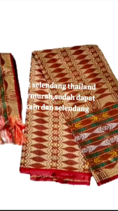 kain tenun songket thailand+selendang syal ecer dan grosir khas sulawesi palembang