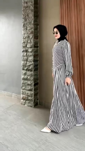 Gamis Rayon Terbaru Ibu Menyusui & Gaun Kondangan Simple