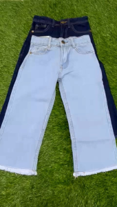 Palazzo Denim Kanak-Kanak Perempuan Kualiti Eksport Saiz 2-14 Tahun