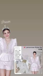 Lamoonnee Korea Set ชุดเซทลูกไม้รุ่นล่าสุด ดีเทลงานสวยเนี้ยบ คุณหนูน่ารักมากๆ