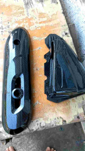 Tutup Filter & Tameng Knalpot Scoopy ESP 2018 Karbon
