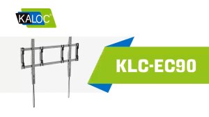 Kaloc EC90 40"-100" Extra Large Wall Plate Heavy Duty Fixed Wall Mount Tv Bracket LCD LED Curved and Flat Panel Screen TV Wall Mount Bracket with Max 600x400mmmm VESA Black