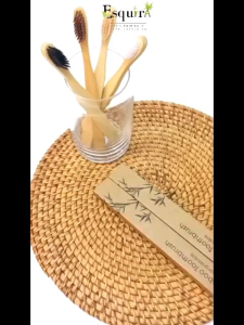 (5 Pcs) Bamboo Tooth Brush Souvenir / Sikat Gigi Bambu BT-018