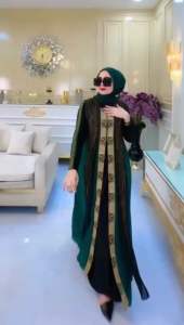 AbayaTurkey gamisTurkey frozen#Realpic COD Jersey mix ceruty belt samping