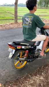 KENALPOT STANDAR RACING FIZR/FORCE1 copy VND by BSR7 RACING EXHAUST SUARA PREPET tipe leher sirip