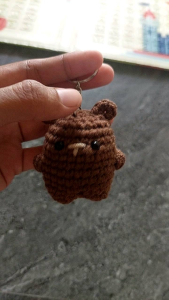 Bear Crochet Keychain Gantungan Kunci Beruang dan Harimau