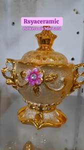 Pot Keramik Mini Gold