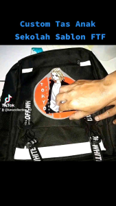 Tas Anak Sekolah MIKEY Kekinian Sablon DTF PremiumSdTkPaud