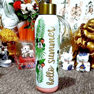 COLLECTIBLE DISNEY PARKS MINNIE MOUSE TROPICAL HIDEAWAY WATER BOTTLE TUMBLER from Paris