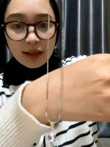 kalung kasual wanita liontin permata titanium anti karat dan luntur / kalung wanita terbaru / kalung wanita