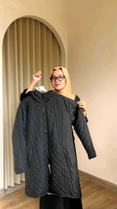 HIJACKET - Jaket Series Genova Mocca 2 In 1 Looks / Jaket Wanita Bolak - Balik / Jaket Panjang Wanita Bahan Micro Quilting Parachute