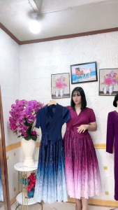 Dress ombreng/Dress kimono/dress premium