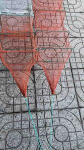 Lú bát quái lú 12 cửa ngụclú dây đặc tôm cá 18 khung(13 hom) dài 4m (25x35cm) mắt lưới 1p5 đỏtrắngxanh