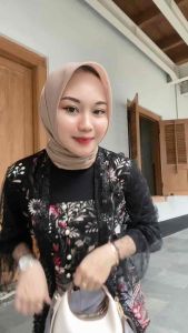 Set 5in1 Kebaya Modern Murah Kutubaru Nadya Hitam Modern Atasan Kebaya Wisuda Baju Kondangan Wanita