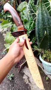 Golok Jagal Kayu Kopi [GOJAPI] pisau sembelih premium pisau kurban 30cm