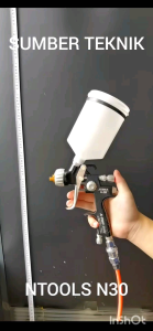 Spray Gun HVLP NTOOLS N30 Alat Semprot Cat Efisien Pengiriman Ekonomis Spray Gun Spray Gun Untuk Berbagai Permukaan Aksesori Lukis Profesional - Lazada