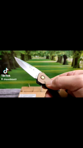 มีดพับ โปรระดับ 4 เลื่อนสไลด์ เพื่อเปิดใบอ้อโต้ ยี่ห้อ Buck รุ่น 591 Paradigm Shift AUTO ใบเงิน สแตนเลสสตีล S35VN มีโลโก้ ด้าม G10 สีน้ำตาล เล่นลายซาติน หมุดมีโลโก้ Buck มาพร้อมถุงผ้า และ กล่องใส่แข็ง ผลิตที่จีน #มีด #มีดเดินป่า #edc #OTF #มีดพับ #tactic