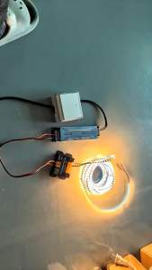 Black CCT segmented dimmer with remote control for DC12-24V 20A