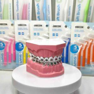 OBECON Floss Threader ห่วงร้อยไหมขัดฟัน ตัวนำไหม แพค 35 เส้น พร้อมกล่องใส่