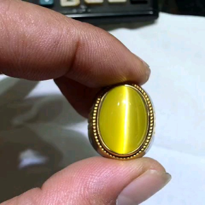 Cincin Batu Cat Eye Garis Tajam Kualitas Suped