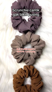 IKAT RAMBUT SCRUNCHIE PREMIUM / KUNCIR RAMBUT KARET ELASTIS