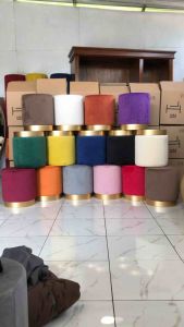 STOOL BULAT OTTOMAN // READY STOCK // EMPUK DAN NYAMAN