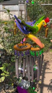 🧧โมบายนกคาบทอง โมบายนก นกไม้ (คาบถั่วทอง น้ำเต้า เหรียญทอง คละให้นะคะ) นกคาบทอง กระดิ่งลม ของแต่งบ้าน โมบายอะลูมิเนียม 6 แท่ง