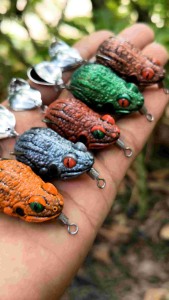 กบยาง เหยื่อตกปลา กบยางตกปลาช่อนขนาด 3.5 cm