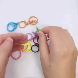 5/10 Bộ Móc Khoá Càng Cua Lớn [Kèm Vòng+Xoay] Màu Pastel Làm Phụ Kiện DIY