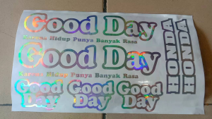 STRIPING STIKER SCOOPY GOOD DAY CUTTING STICKER SCOOPY SIMPLE