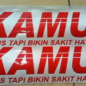 STICKER BEAT KARBU KAMU MANIS TAPI BIKIN SAKIT HATI CUTTING STICKER STRIPING BEAT KARBU