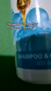 NutriHair 2in1 Shampoo and Conditioner – Argan Oil & Aloe Vera for Soft Healthy Shiny Hair