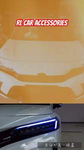 Honda civic FE 2022 2023 2024 2025 2026 4 5 7 front led projector headlamp headlight head lamp fog light DRL bodykit body kit skirt lip spoiler